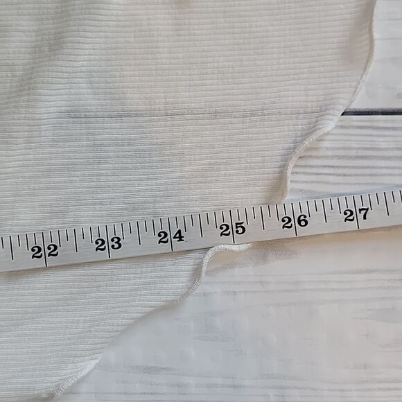 Free People Elegant Cream Draped Blouse In Summer White Womens Size S(Runs Big) - Picture 12 of 12